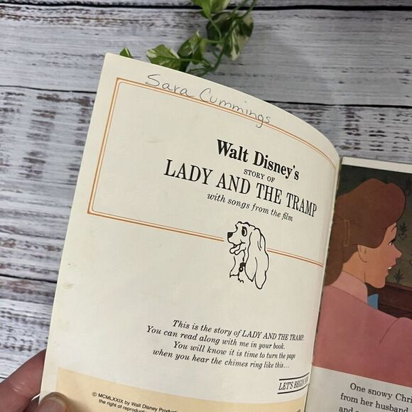 Lot of 4 Vintage Disney Read A Long Books Dumbo Cinderella Sleeping Beauty Tramp - Picture 9 of 12